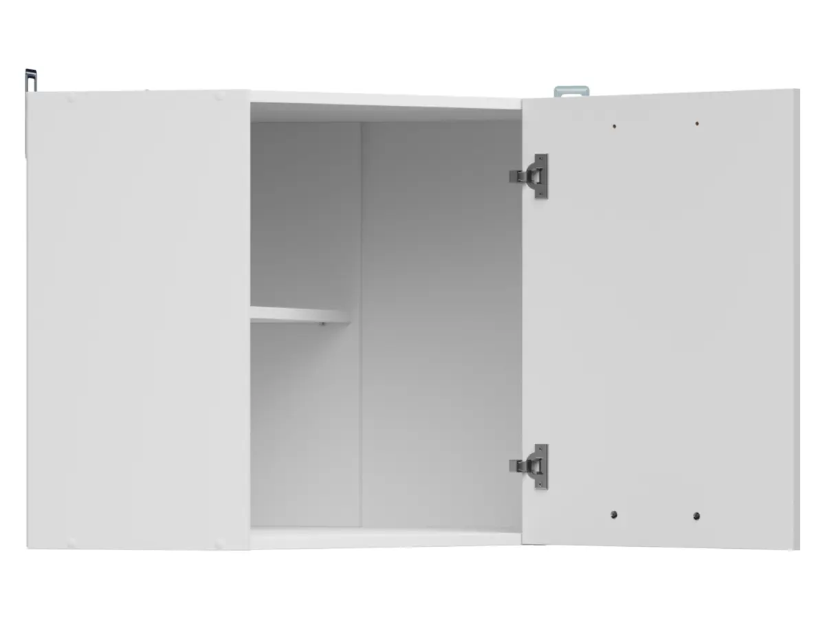 Armario de cocina superior Junona Line 60 cm de rincón izquierda/derecha gris claro brillo