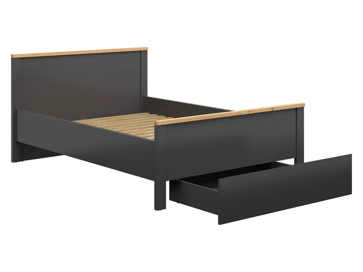 Bed Hesen 140x200 graphite