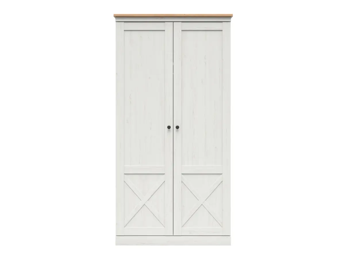 Two-door wardrobe Frija 103 cm white andersen pine