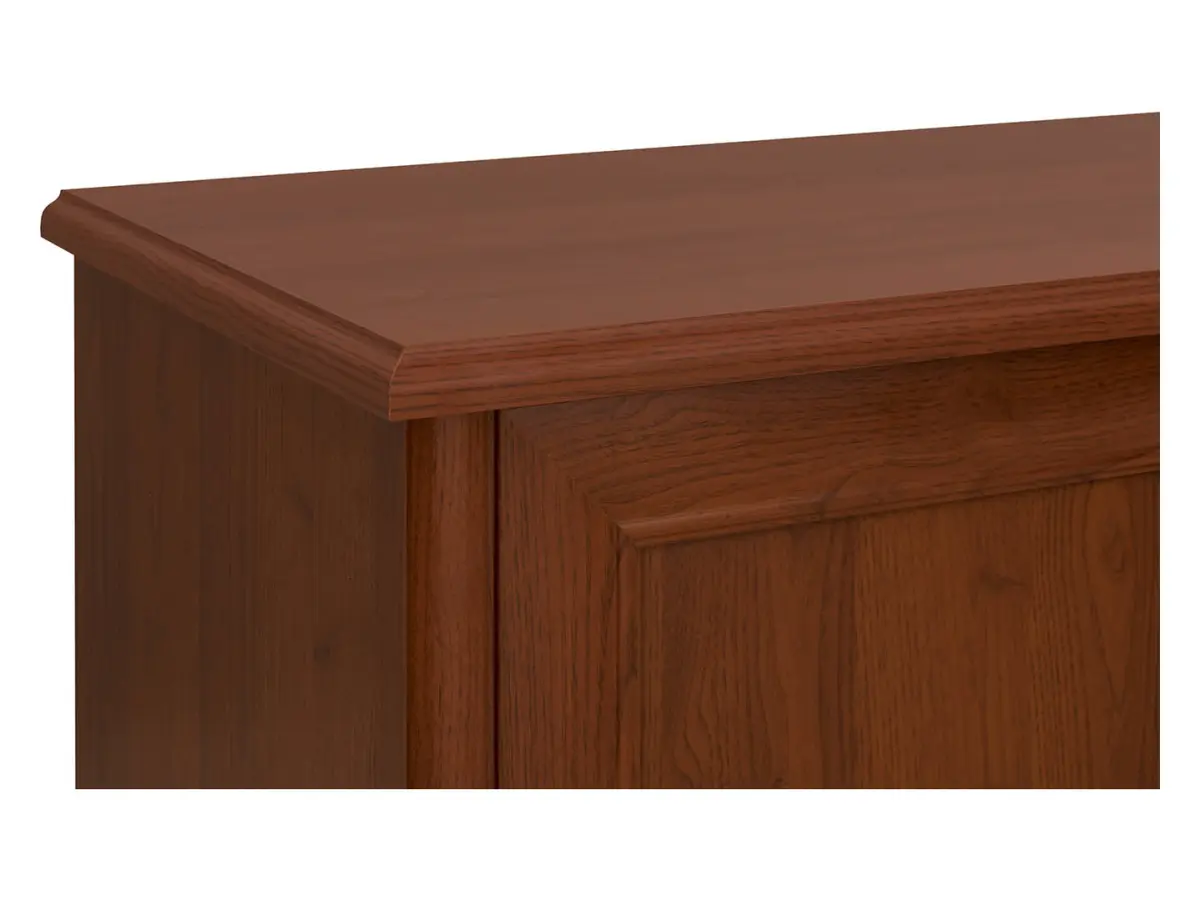 Cómoda Kent 154 cm con 3 puertas y un cajón castaño