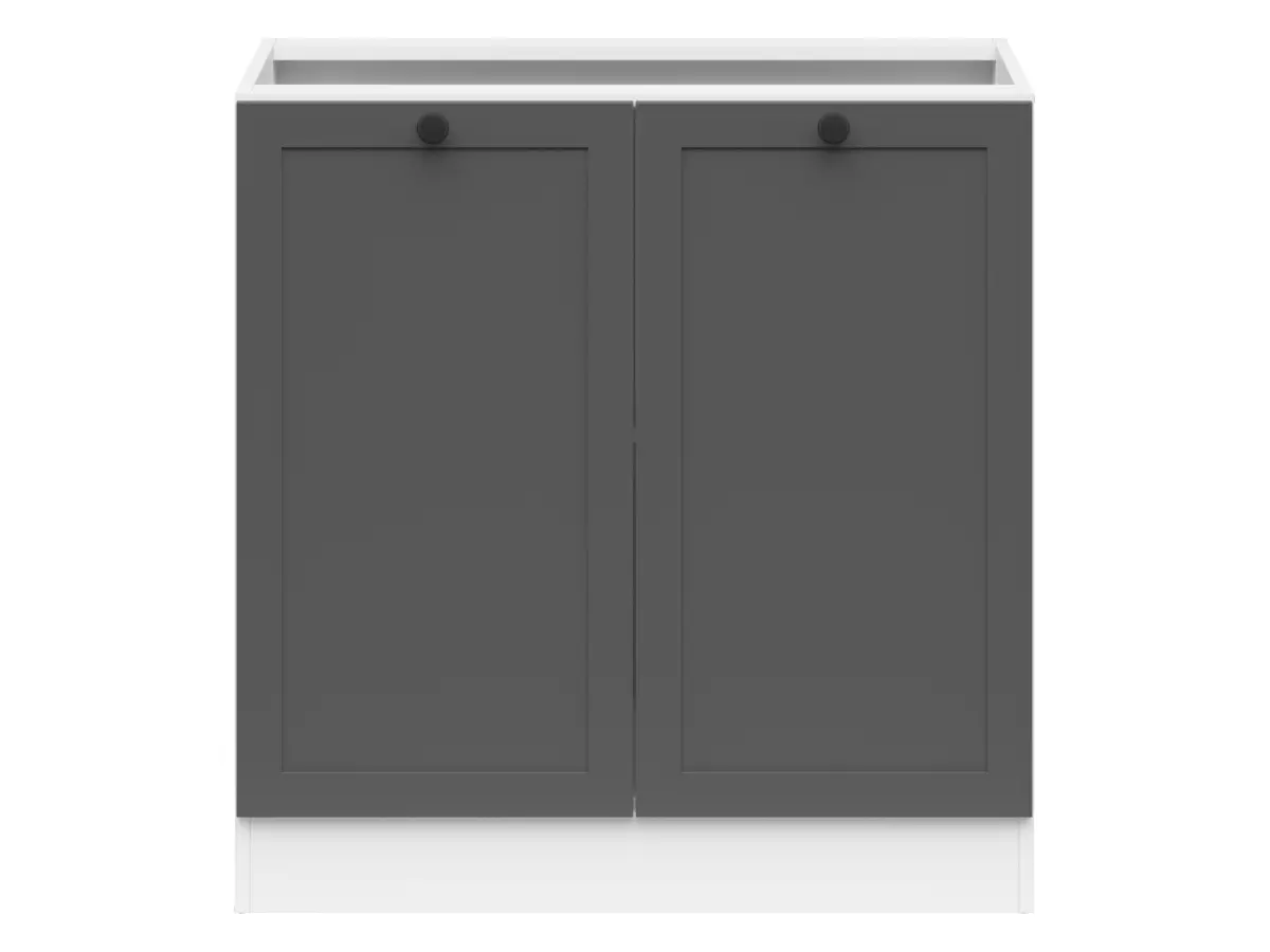 Armario bajo de cocina Junona Line 80 cm de dos puertas grafito