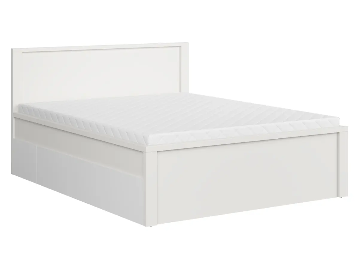 Cama Kaspian T 160x200 blanca