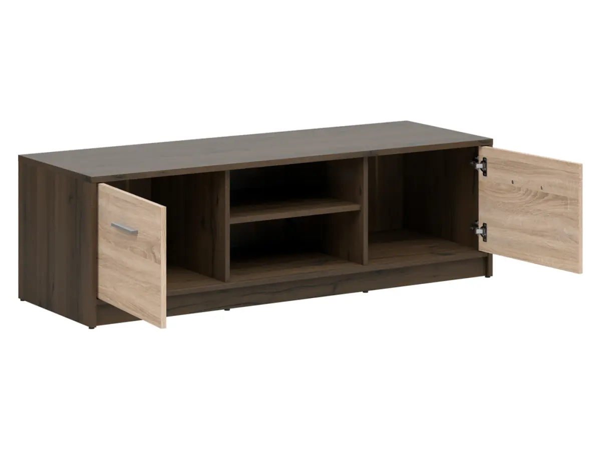 Mueble TV Nepo Plus 138 cm con 2 puertas y estante roble noble/roble sonoma