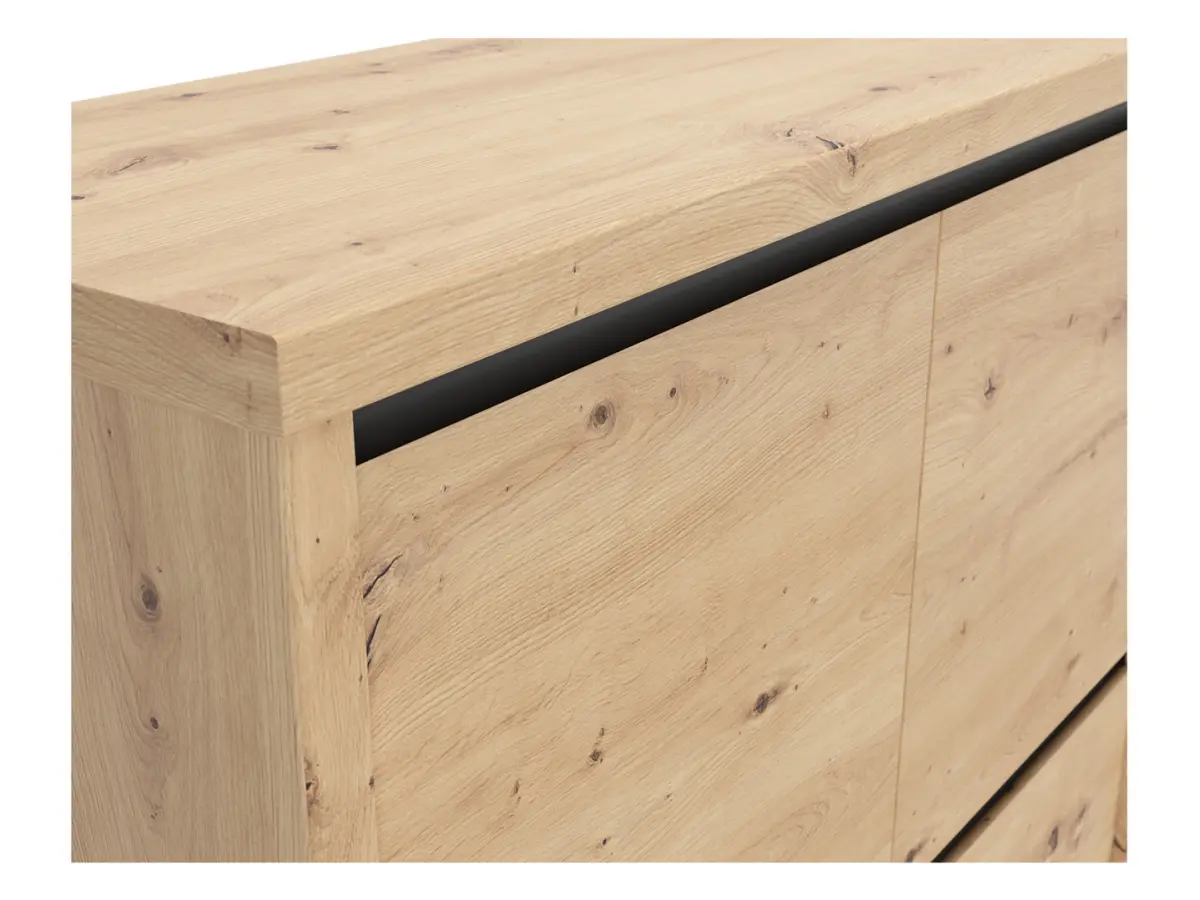 Armario Larios 105 cm de cuatro puertas roble artisan