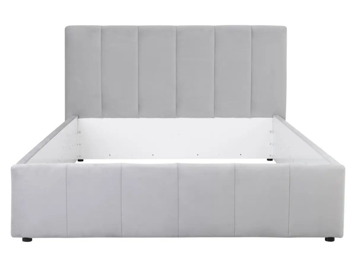 Cama tapizada Lones 160x200 gris