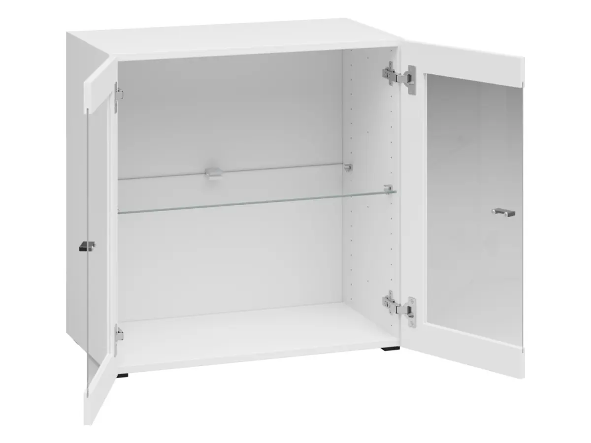 Vitrina System 64 de 2 puertas blanca