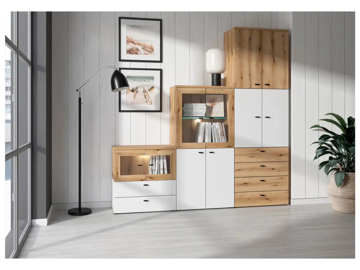 Cómoda System 64 con 4 cajones roble coast evoke