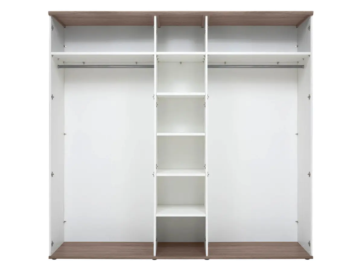 Armario de cinco puertas Stockholm 243 cm pino andersen blanco