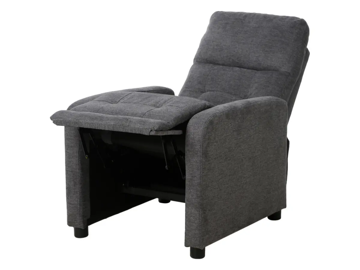 Sillón tradicional Monti con función relax gris oscuro