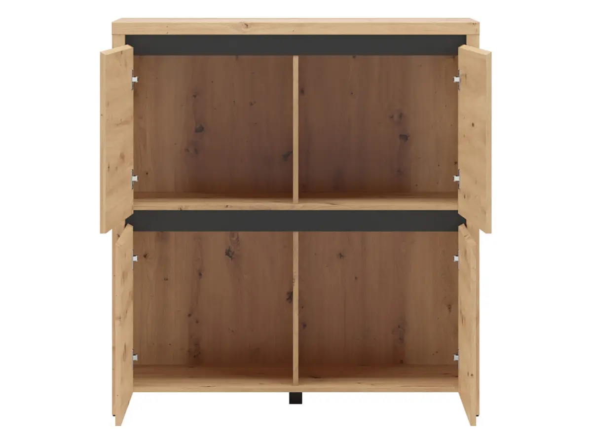 Armario Larios 105 cm de cuatro puertas roble artisan