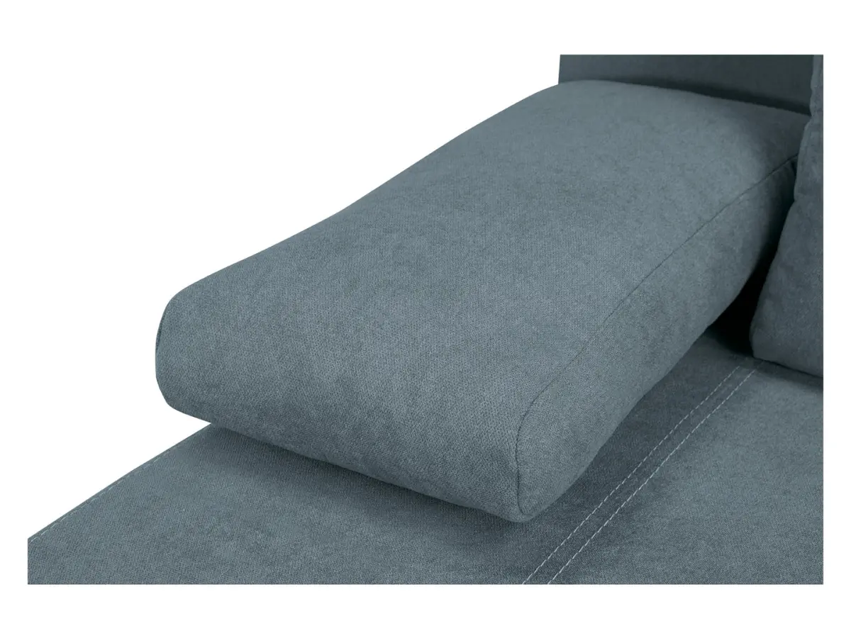 Sofá de tres plazas Street IV plegable con arcón azul