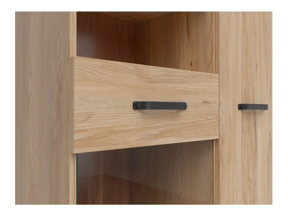 Vitrina Lara 90 cm con 2 puertas fresno belarus