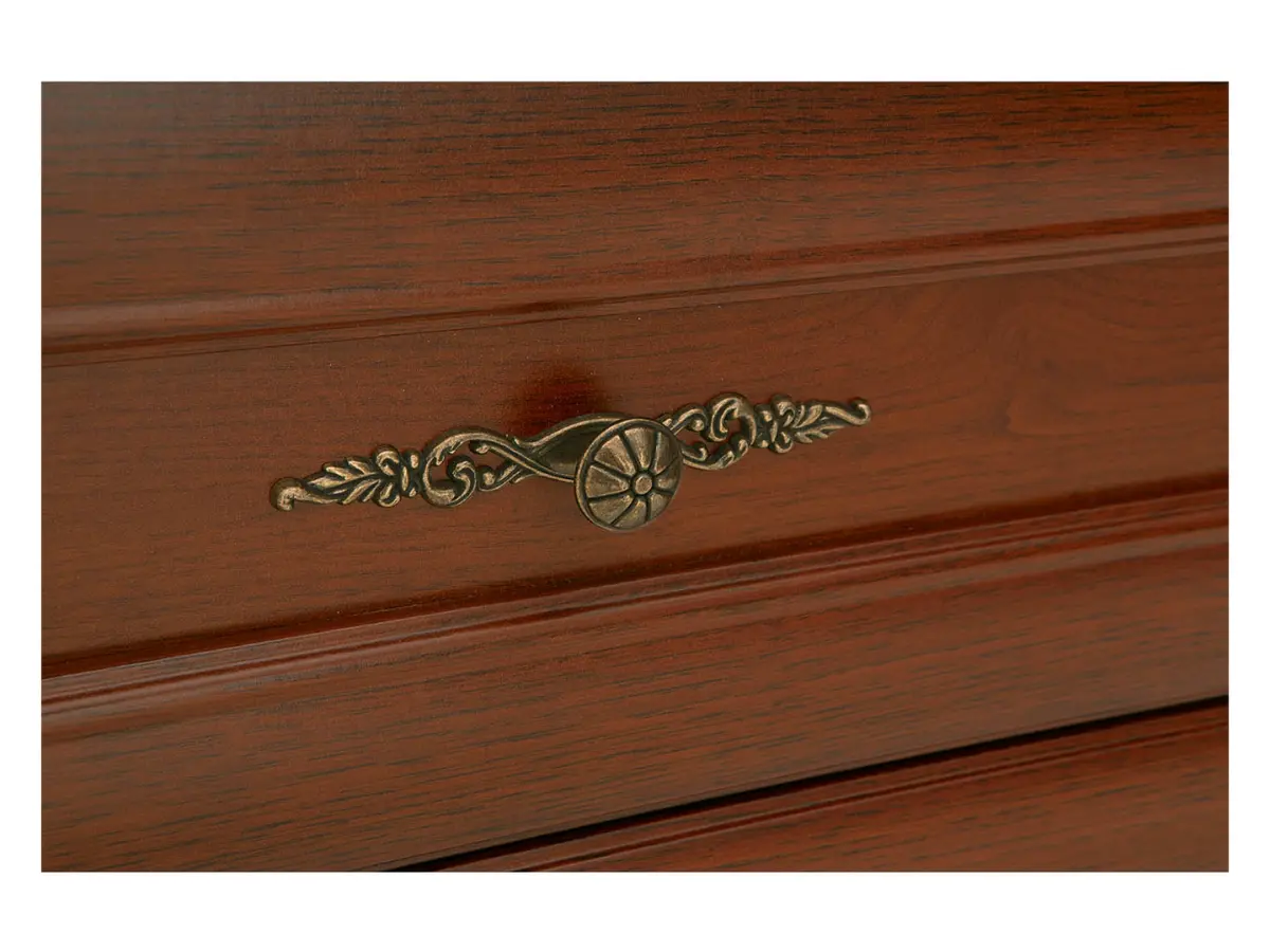 Cómoda Kent 62 cm con 5 cajones castaño