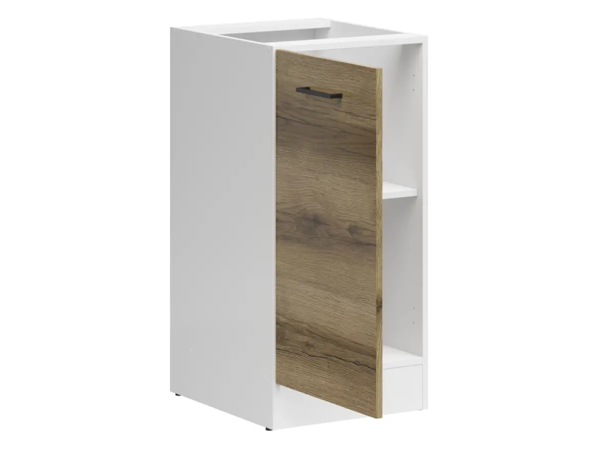 Mueble de cocina bajo Junona Line 40 cm izquierdo sin encimera roble delano claro