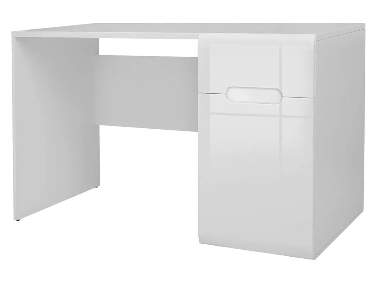 Escritorio Azteca Trio 120 cm con puertas y cajones blanco