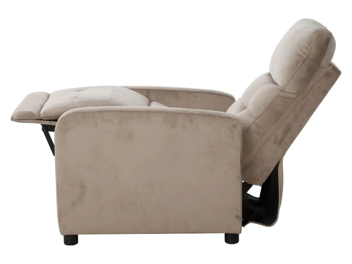 Sillón tradicional Monti con función relax beige