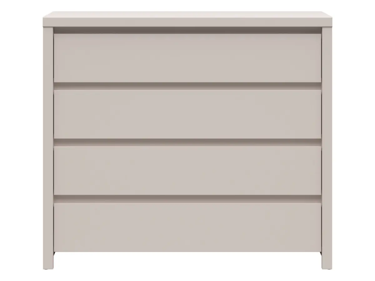 Cómoda Kaspian 105 cm con 4 cajones cachemira