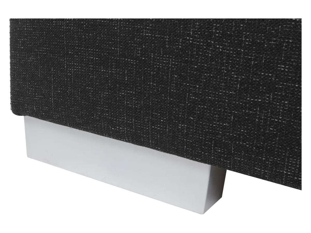 Sofá de tres plazas Street IV LUX 3DL convertible con arcón negro