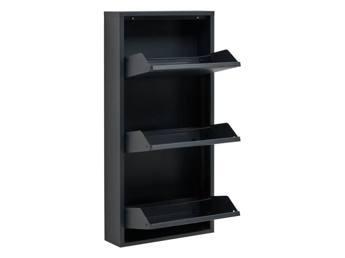 Тумба для обуви Fly 50 см с 3 дверцами антрацитовая