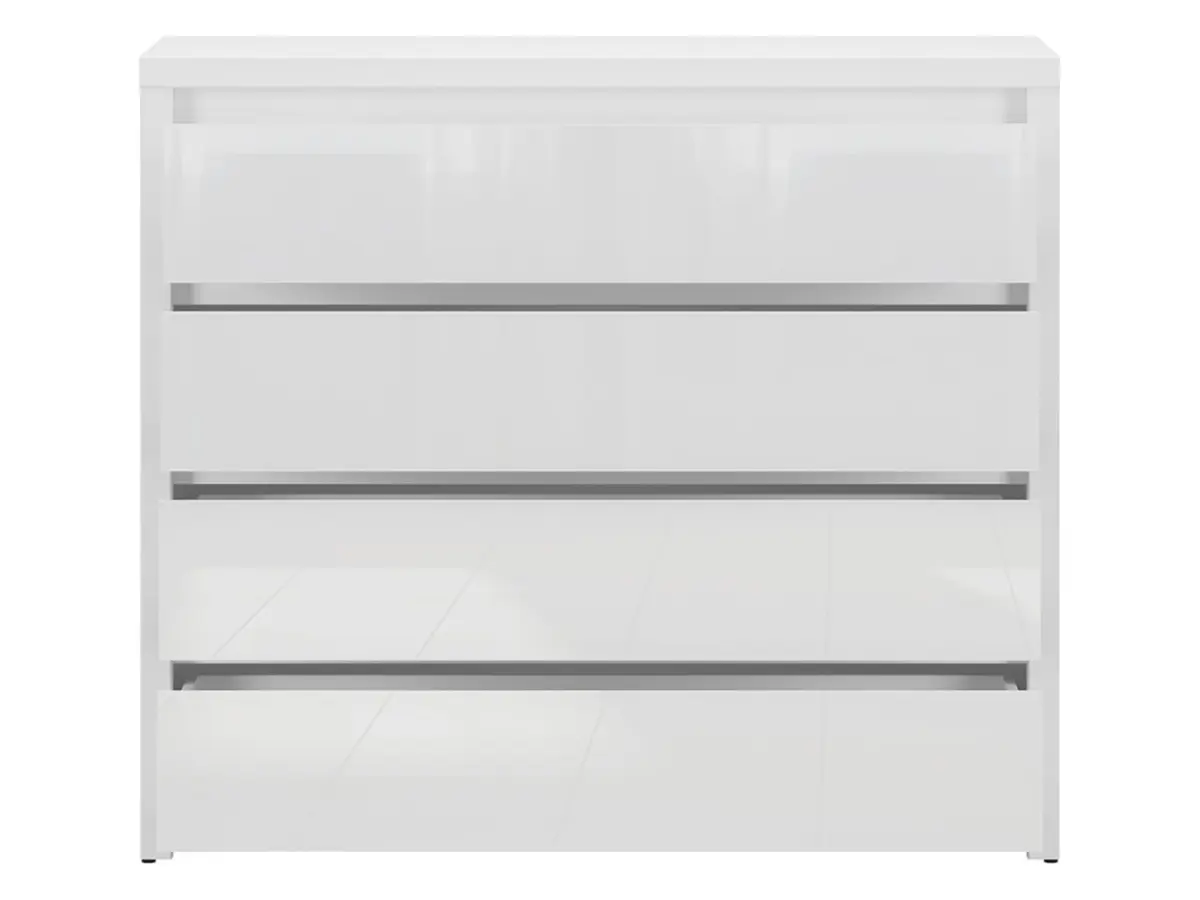 Cómoda Larios 105 cm con 4 cajones blanco brillo