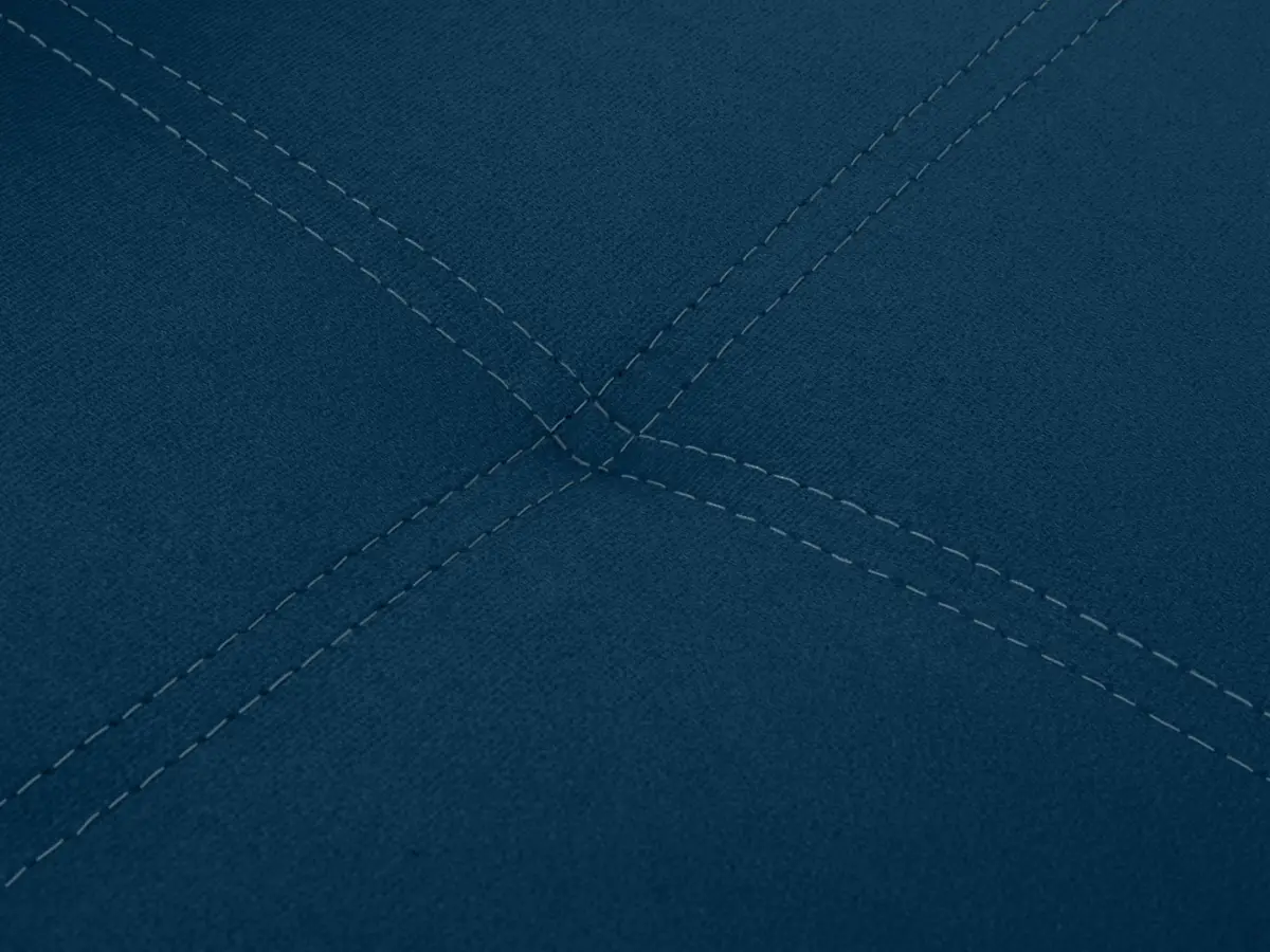 Sofá de dos plazas Bunio III convertible con arcón azul