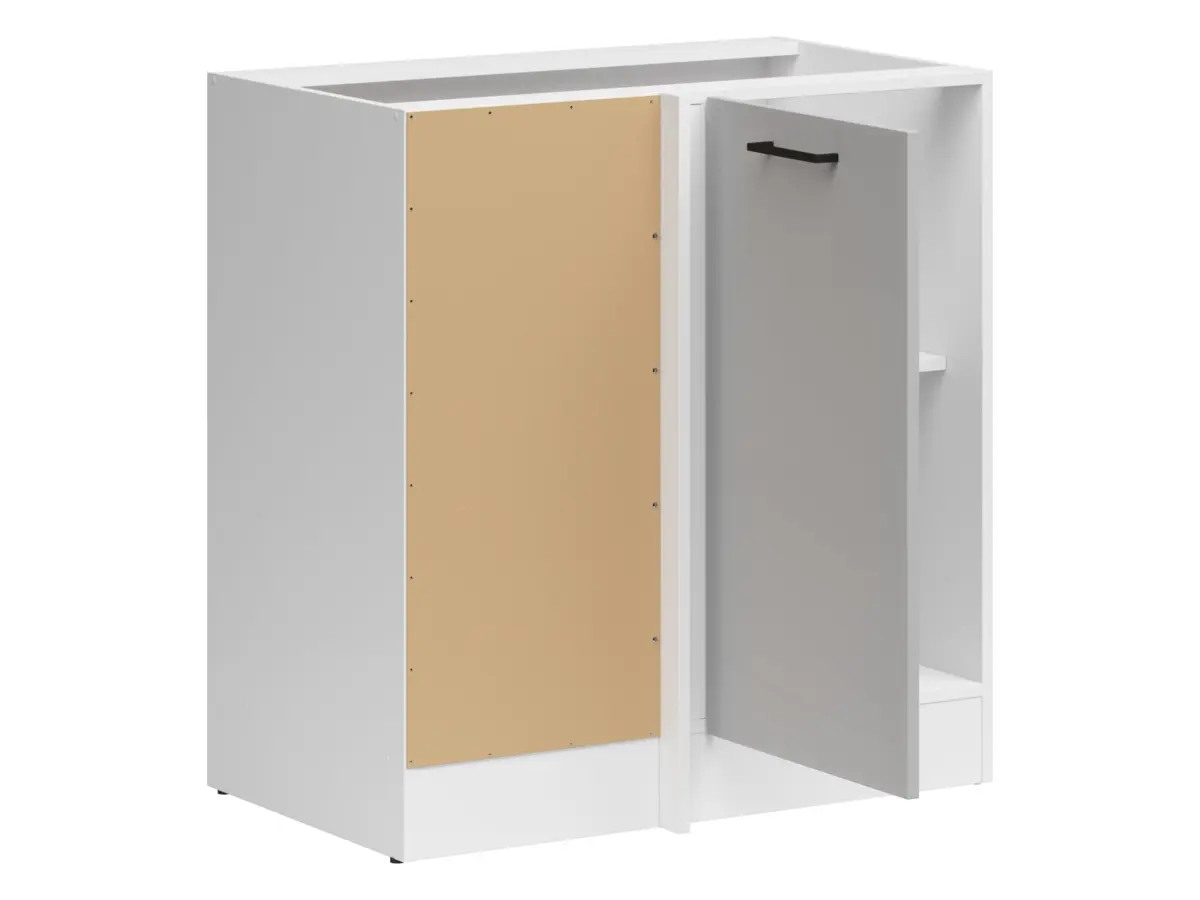 Mueble de cocina bajo de rincón Junona Line claro izquierda gris claro brillo ocupa el rincón 100x60 cm