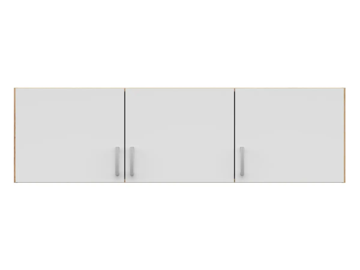 Надставка до шафи Brando 136 см з 3 дверцятами дуб артізан/білий