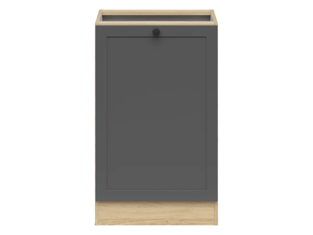 Mueble de cocina inferior Junona Line 50 cm derecho con puerta roble bernstein/grafito
