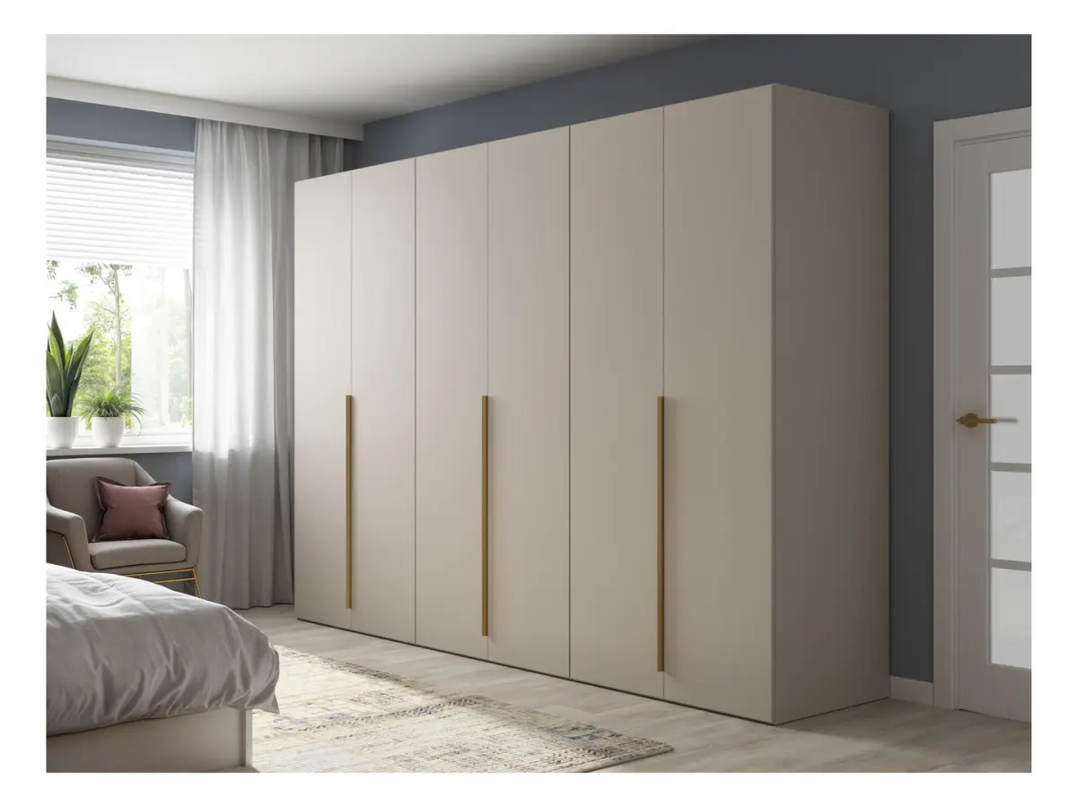 Armario de seis puertas Flex 300 cm cachemir