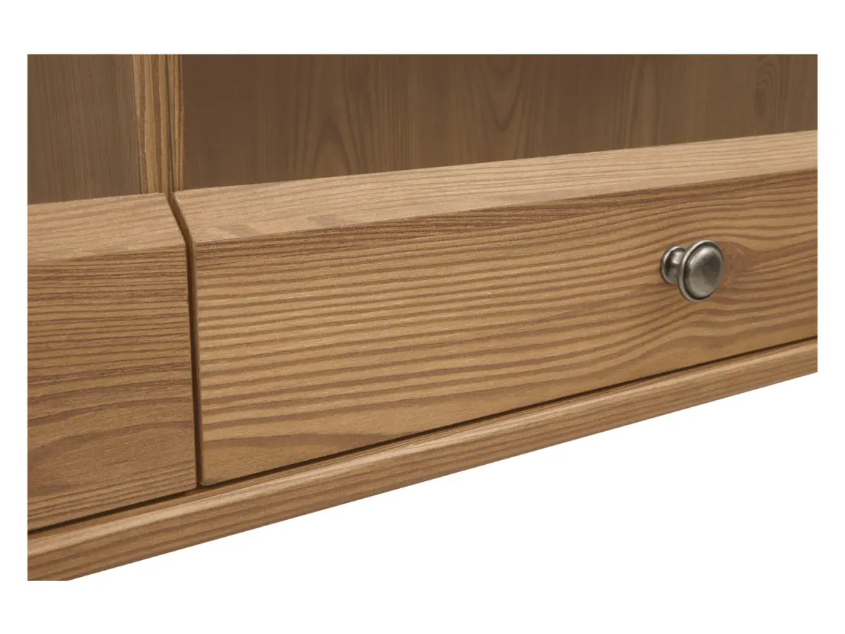 Витрина навесная Bergen 156 см с 3 дверцами лиственница сибиу золотая