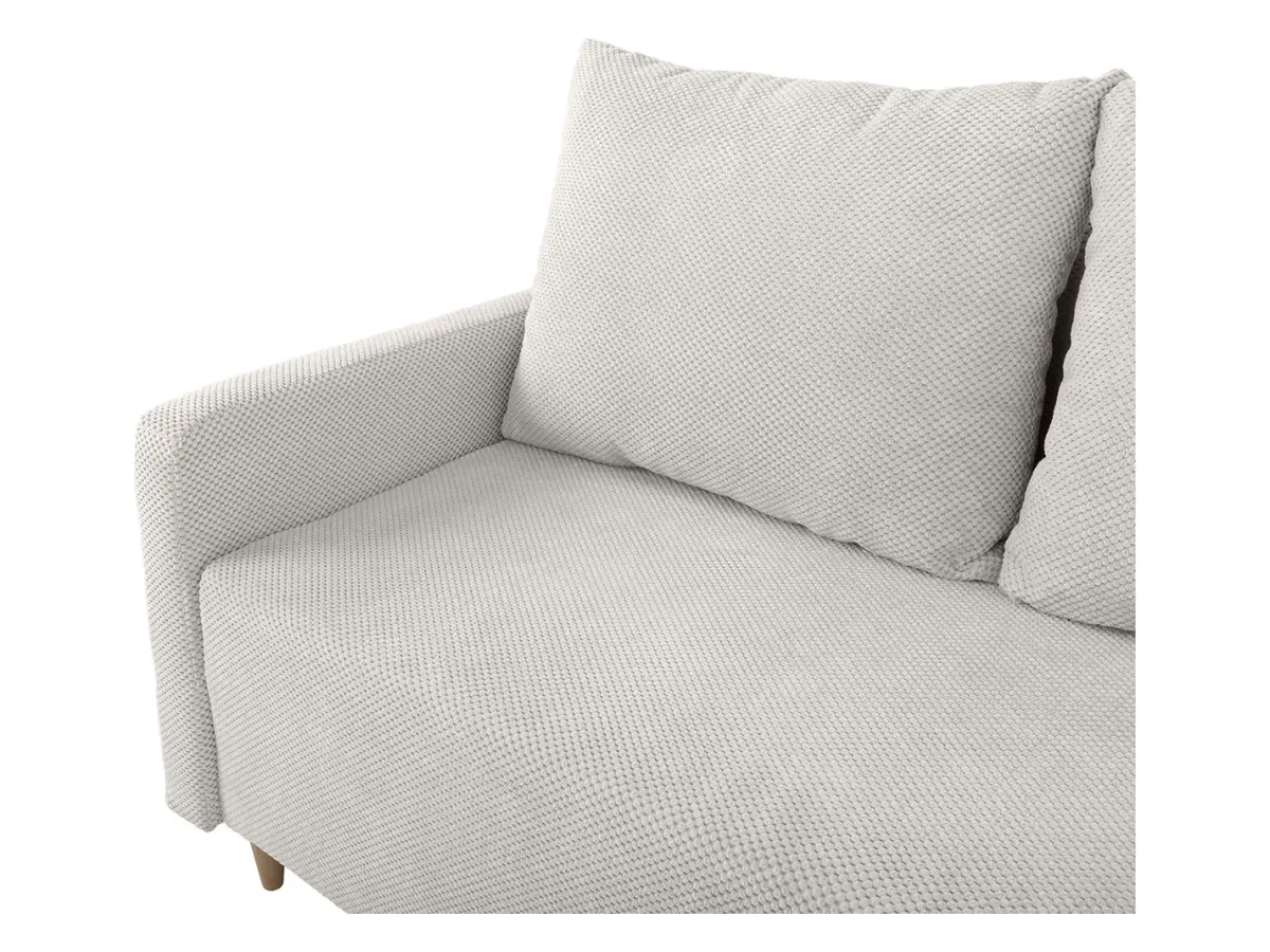 Sofá de tres plazas Sigma convertible con arcón beige