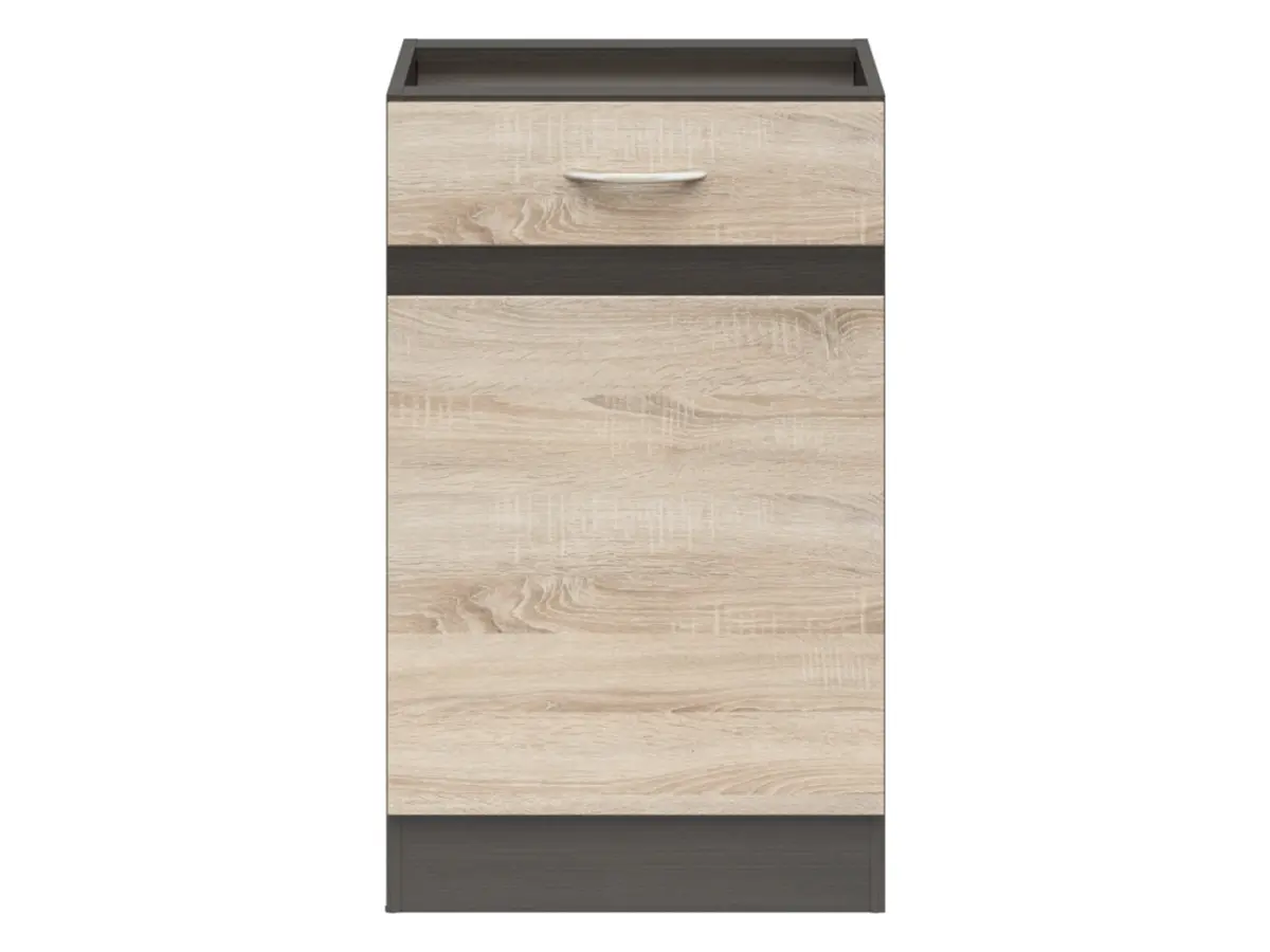 Armario bajo de cocina Junona Line 50 cm derecho roble sonoma