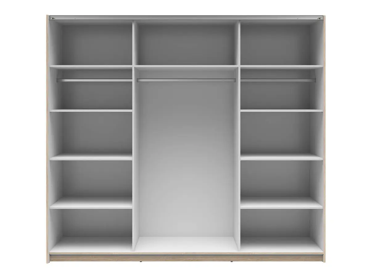 Armario de puertas correderas Tetrix 220 cm roble sonoma