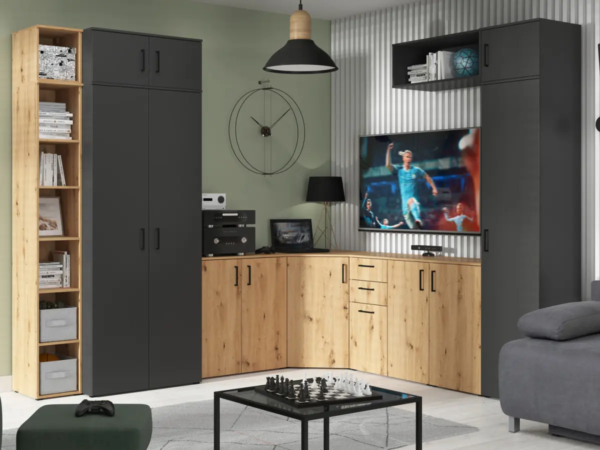 Armario MultiDo 30 cm de una puerta atelier claro