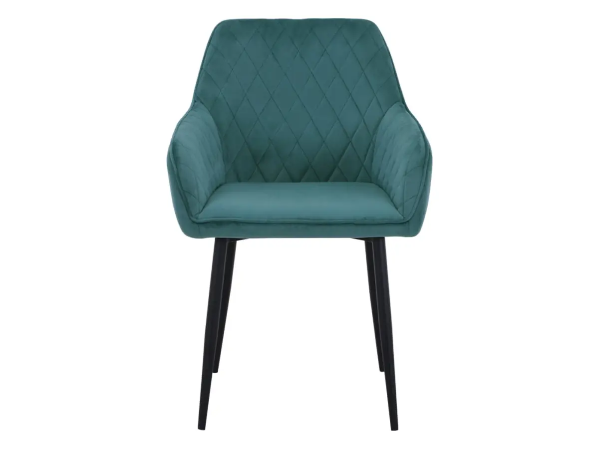 Silla tapizada Stu verde