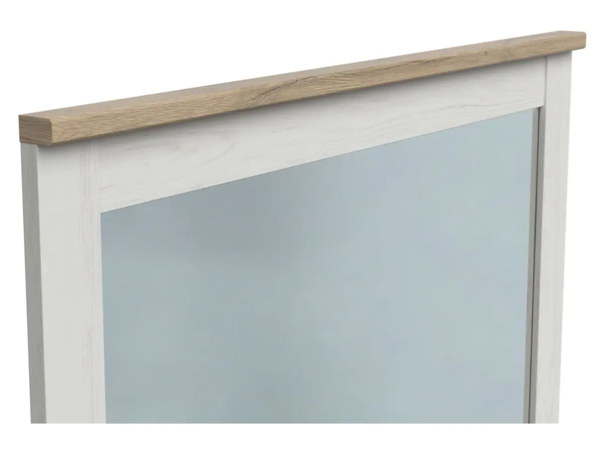 Lustro ścienne Loksa 90,5x96 cm białe