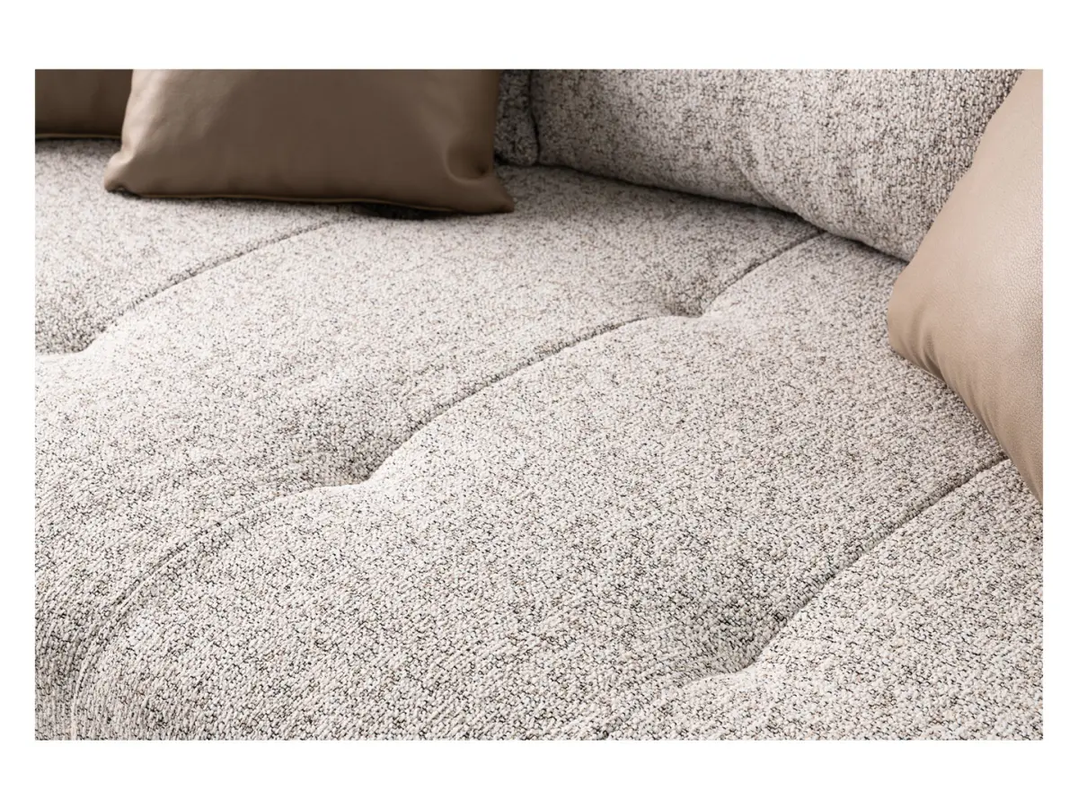 Sofá de tres plazas Royal IV convertible con arcón tejido trenzado beige