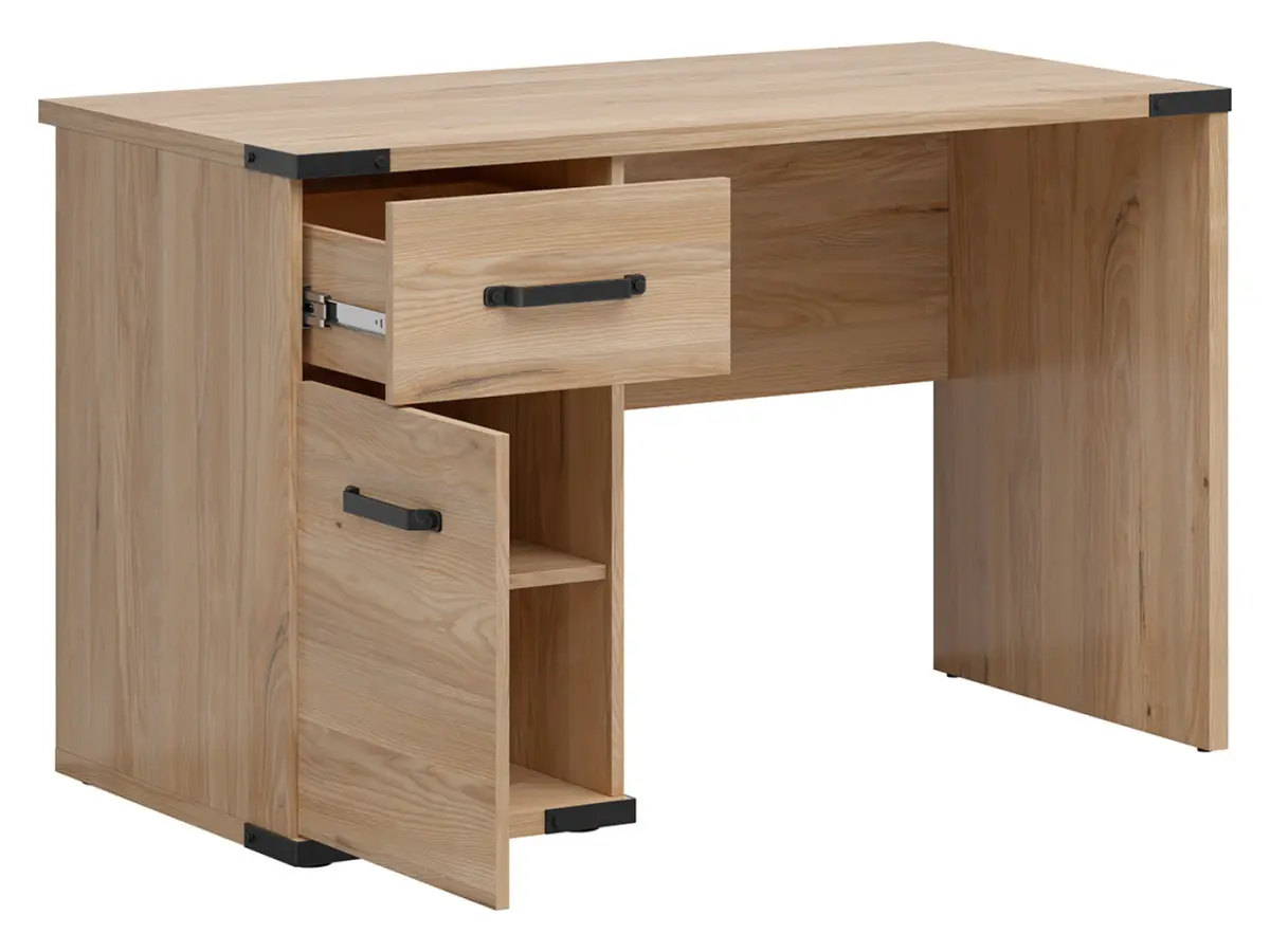 Escritorio Lara 117 cm con puerta y cajón fresno Belarus