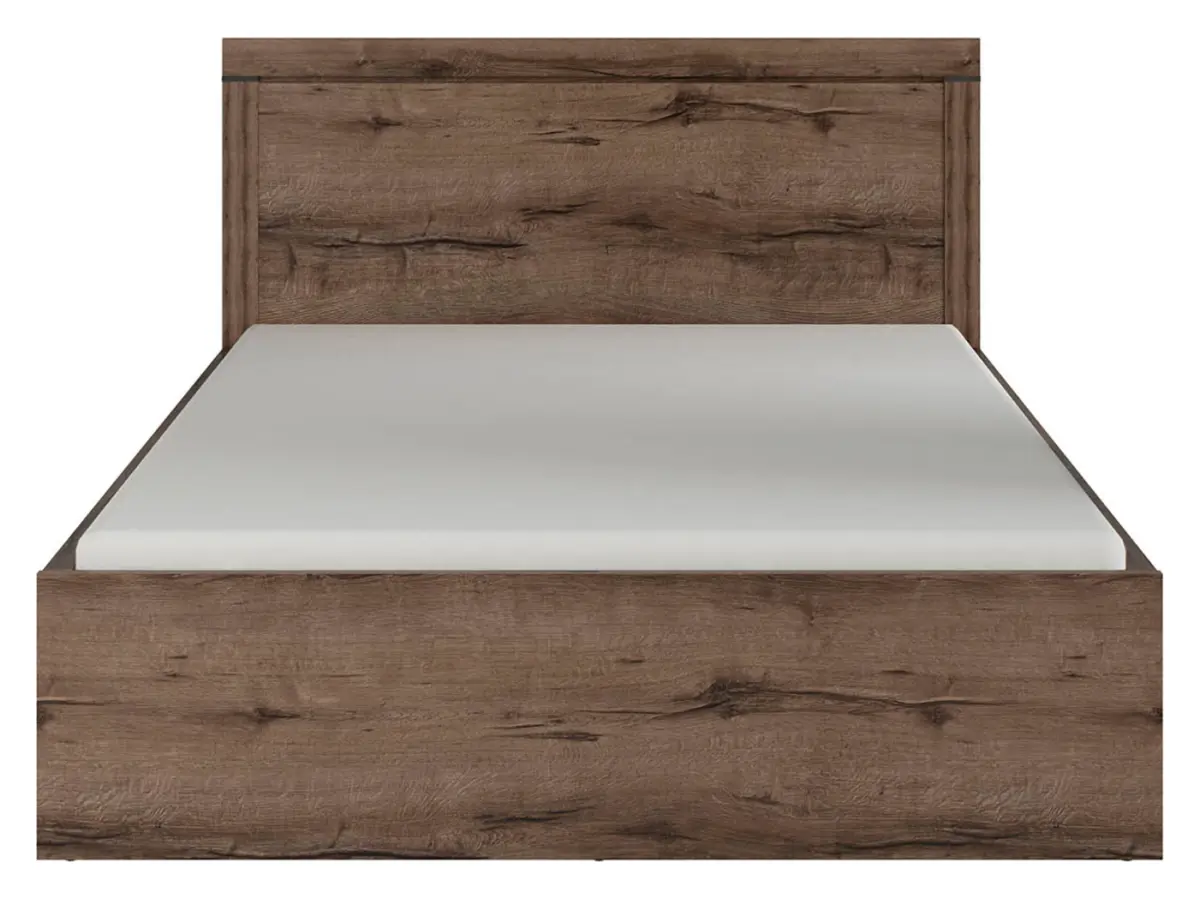 Cama Balin 140x200 con somier y arcón roble monastery