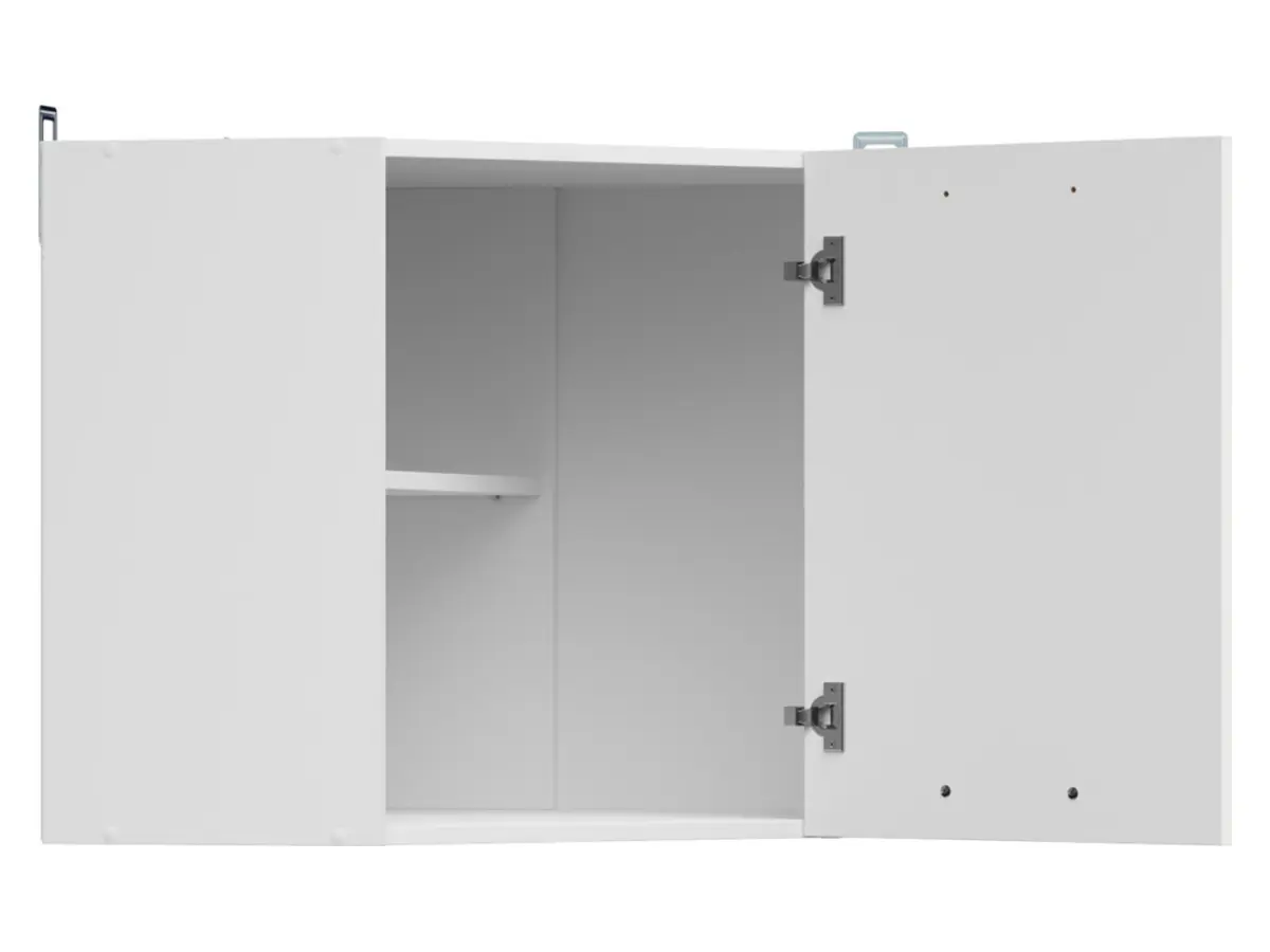 Armario de cocina superior Junona Line 60 cm de esquina izquierda/derecha brillo tiza