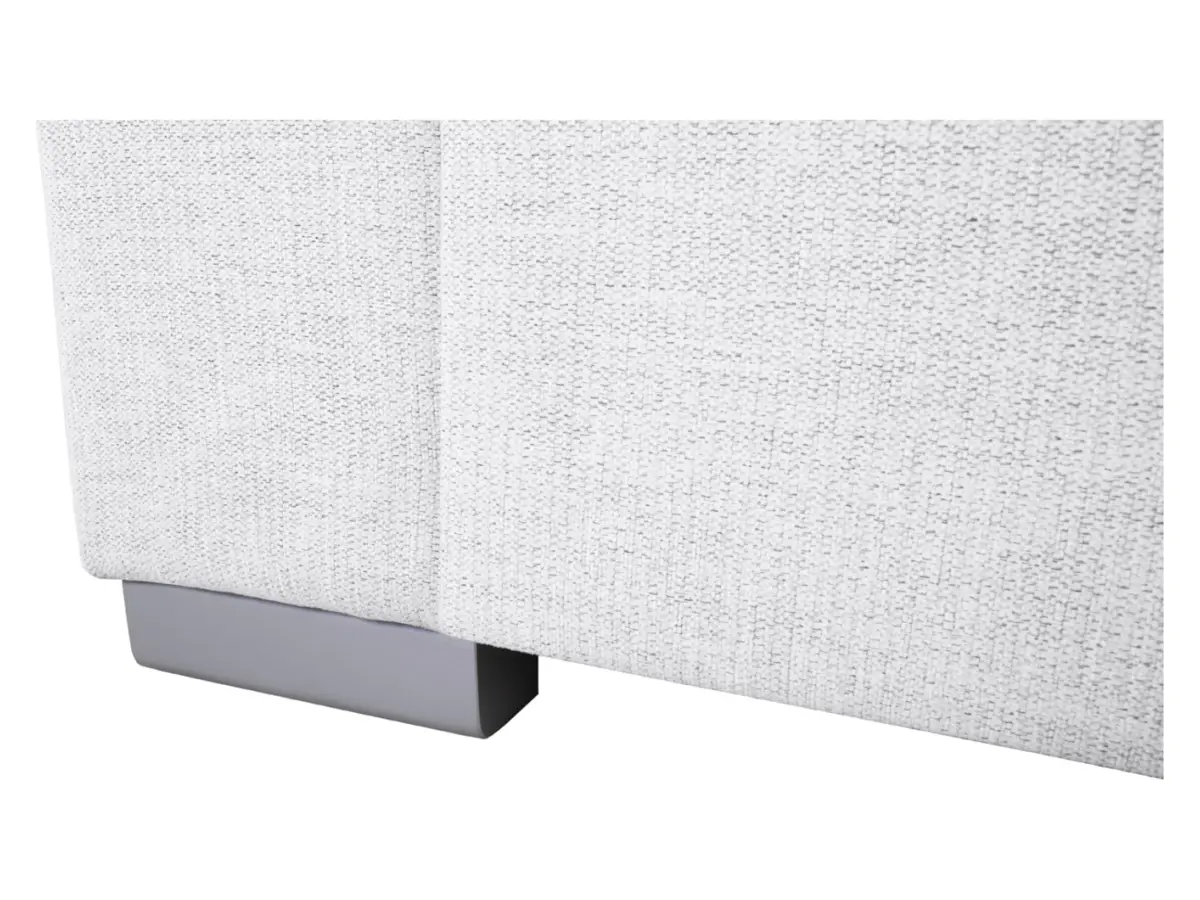 Sofá rinconera universal Evia con función de cama, arcón y reposacabezas ajustables gris claro