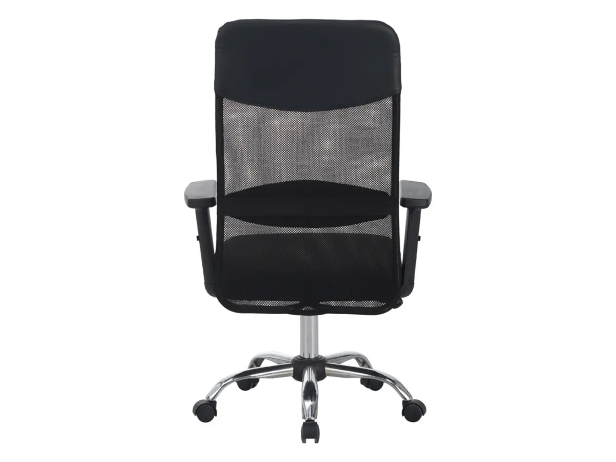 Silla giratoria Alex con reposabrazos ajustable negra