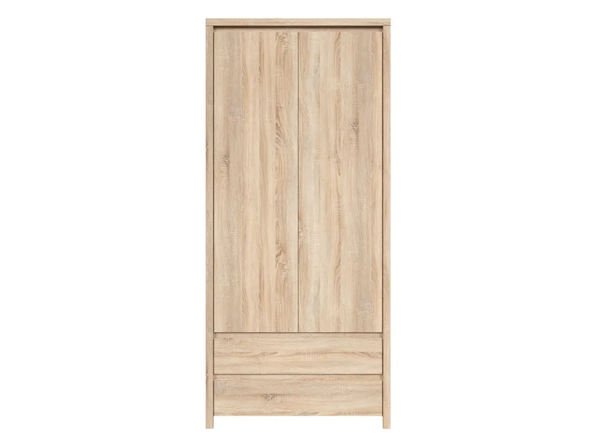 Estantería Kaspian 90 cm con 2 puertas y 2 cajones roble sonoma
