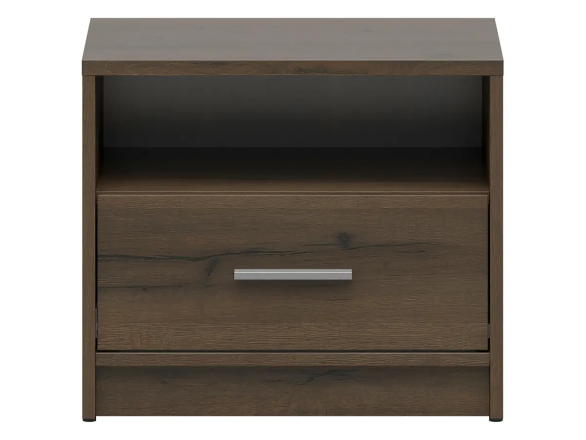 Mesita de noche Nepo Plus 49 cm con cajón roble noble