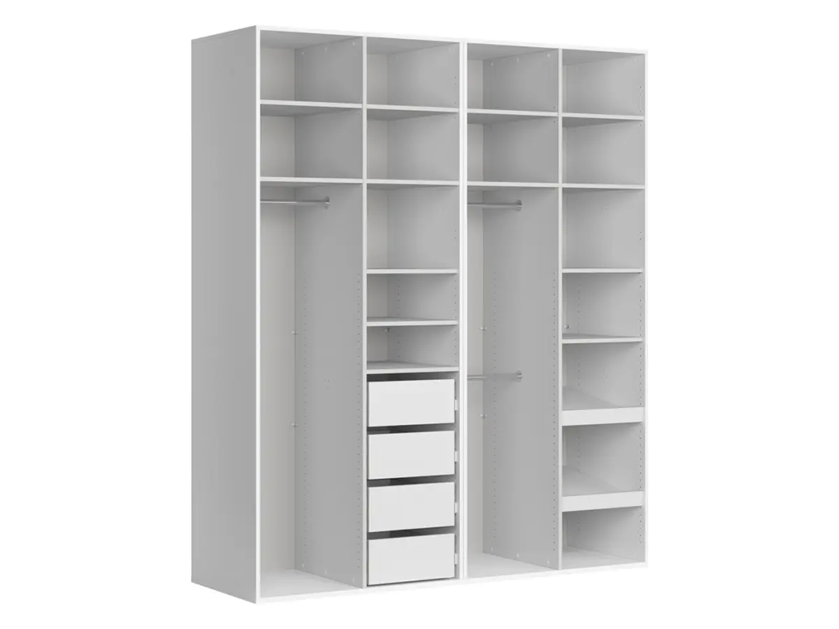 Armario modular Flex 200 cm con puertas blanco
