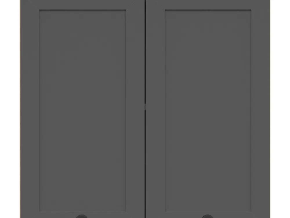 Armario de cocina superior Junona Line 60 cm con 2 puertas roble bernstein/grafito