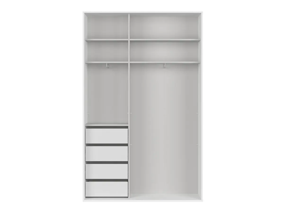 Armario de puertas correderas Flex 150 cm blanco