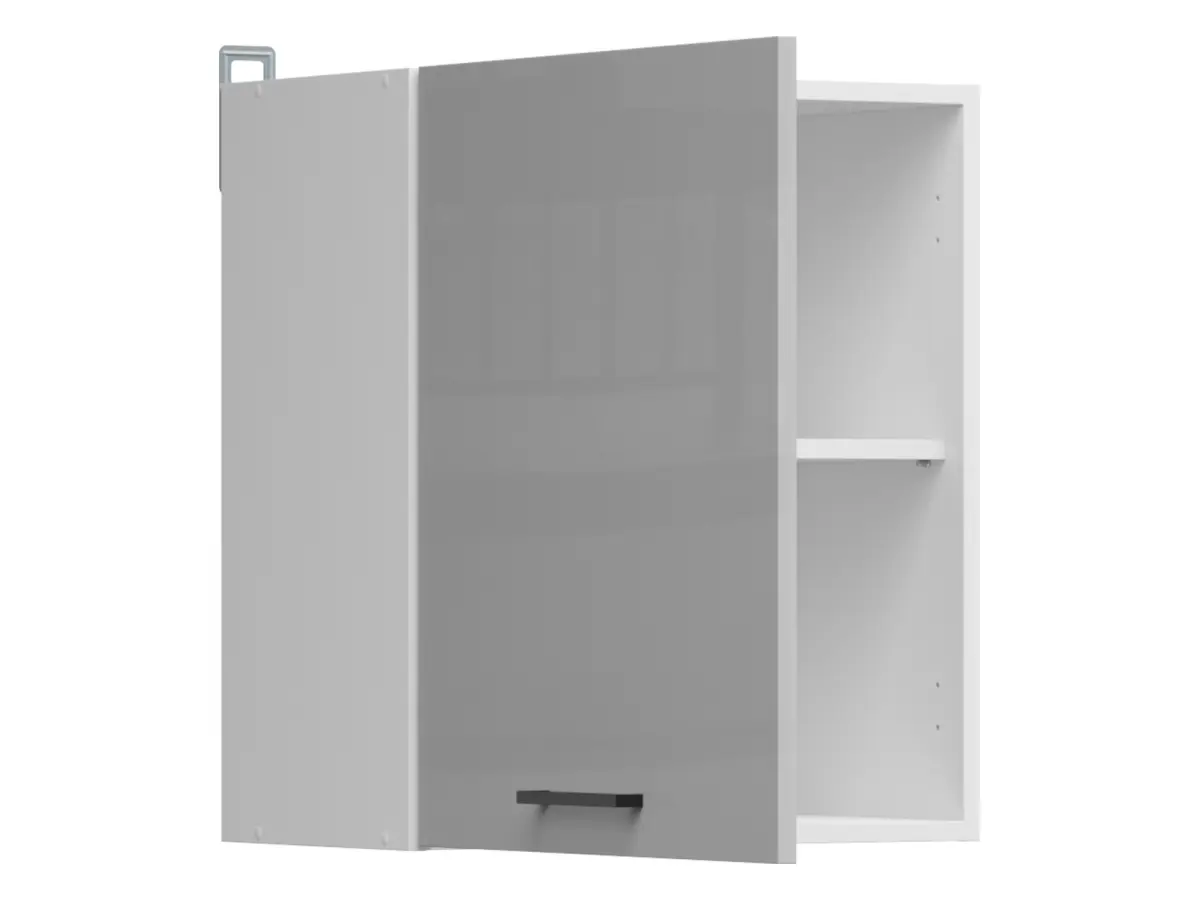 Armario de cocina superior Junona Line 50 cm izquierda/derecha gris claro brillo