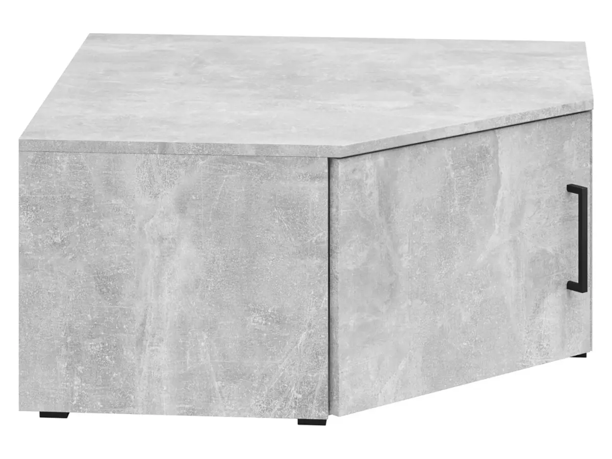 Estantería de esquina MultiDo 71,5x71,5 cm con puertas atelier claro