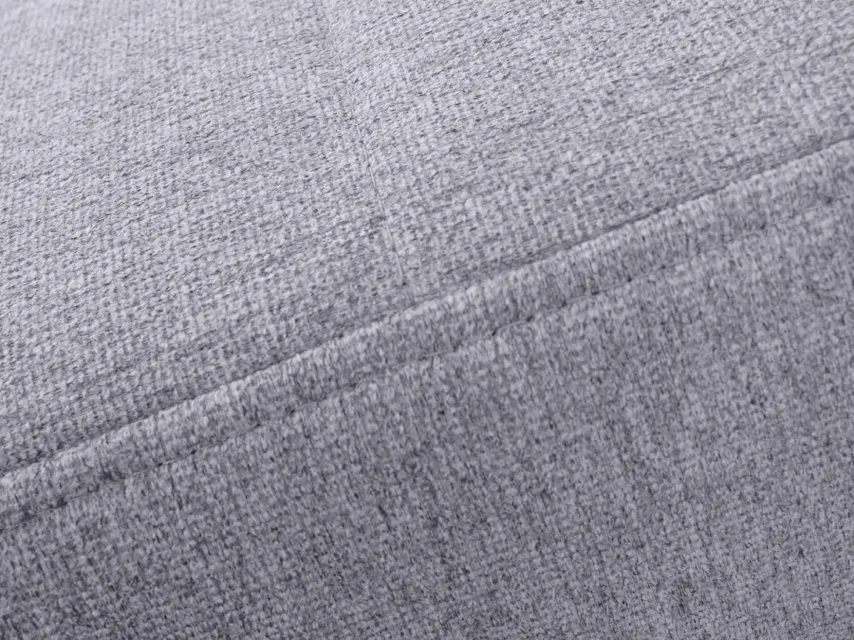 Sofá rinconera izquierdo Lars convertible con arcón gris